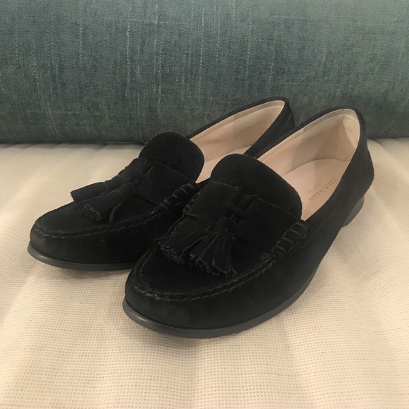 Cole Haan Shoes - Cole Haan Emmons Tassel Black Suede Loafers